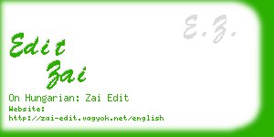 edit zai business card